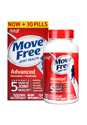 Move Free氨糖软骨素/Move Free维骨力红瓶200粒
