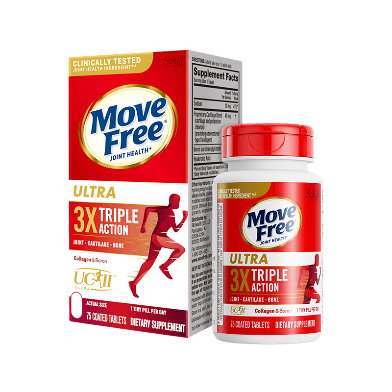 Ultra Triple Action Type II Collagen + Boron + HA75 coated tablets